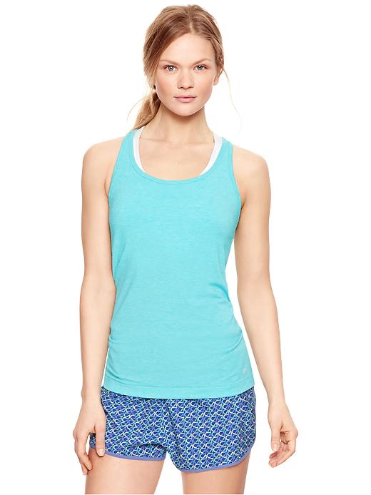 GapFit Breathe Heathered Tank | Gap