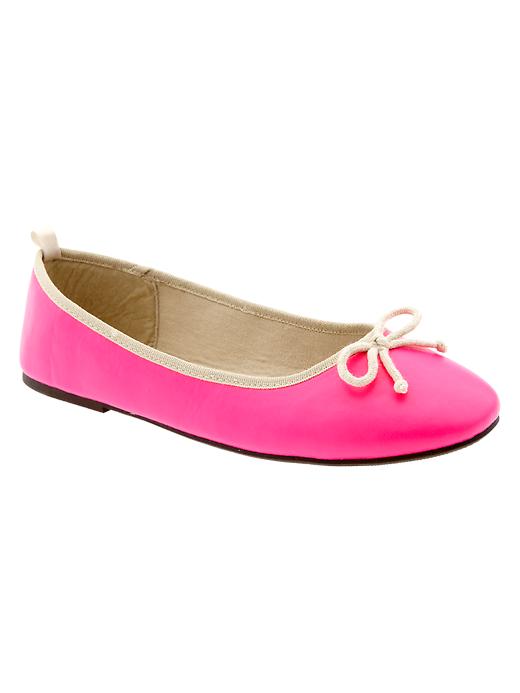 View large product image 1 of 1. Neon ballet flats