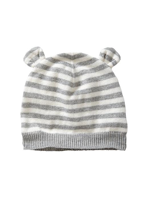 View large product image 1 of 1. Striped bear hat