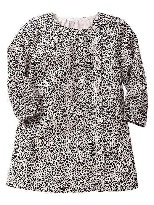 View large product image 1 of 1. Leopard button dress