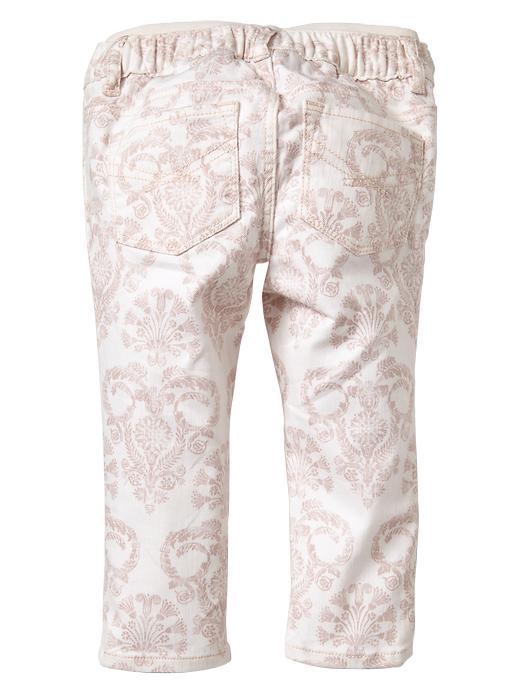 Image number 2 showing, Baroque knit-waist skinny jeans