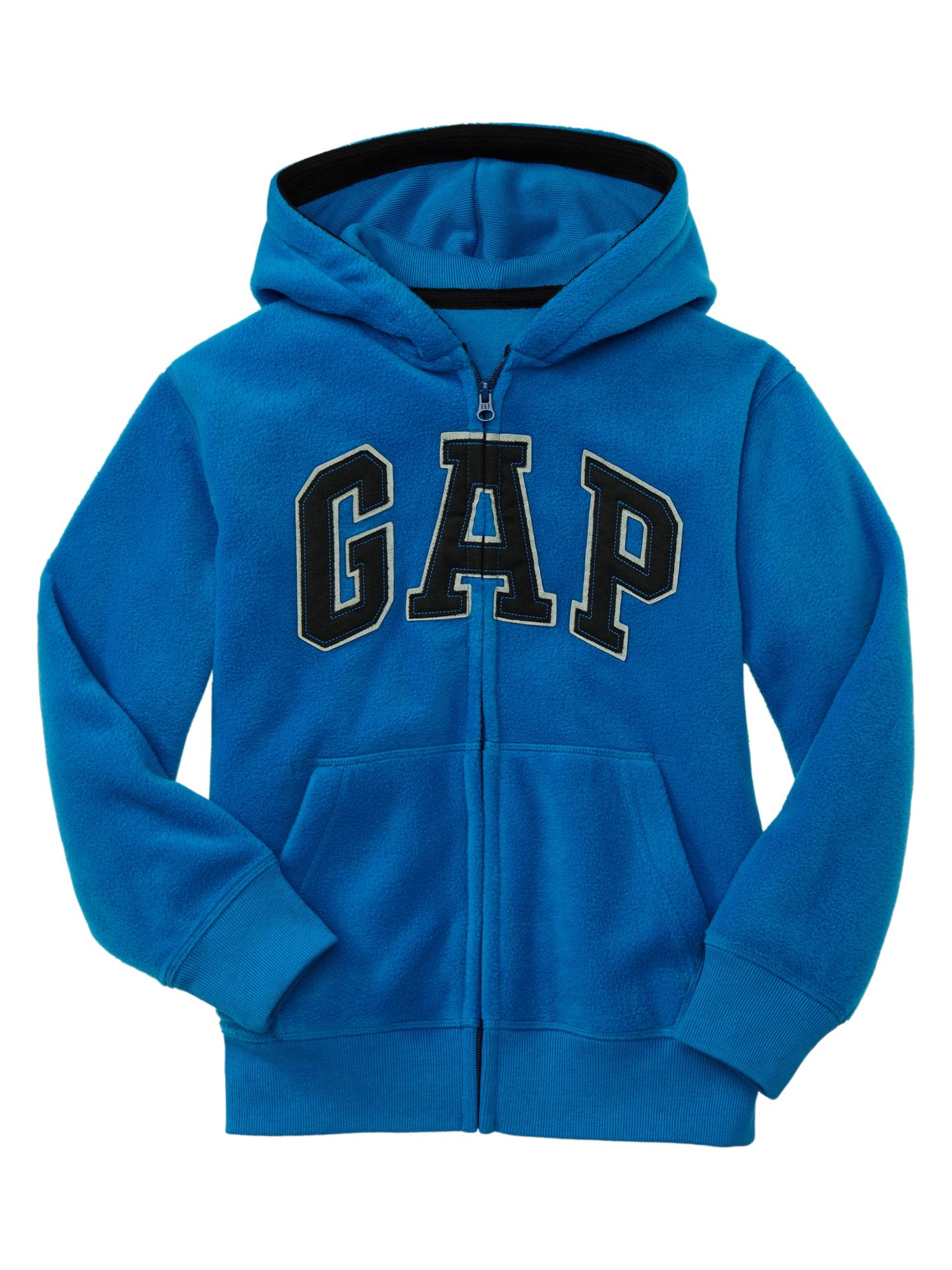 Arch logo fleece hoodie Gap