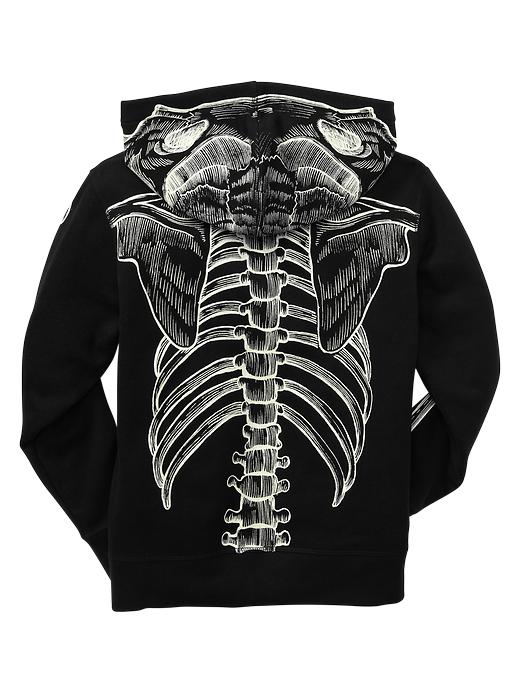 Image number 2 showing, Glow-in-the-dark skeleton hoodie