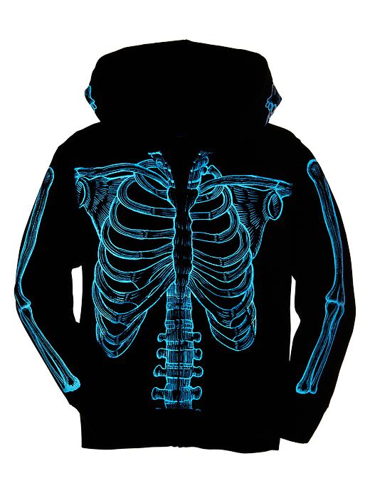 Image number 3 showing, Glow-in-the-dark skeleton hoodie