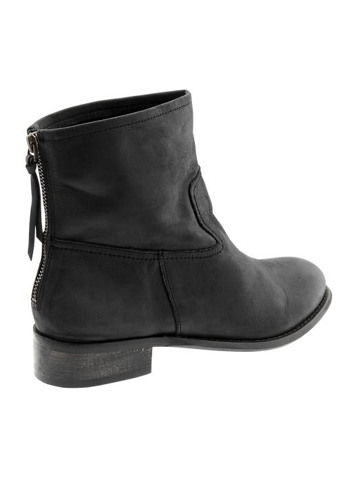 Image number 2 showing, Leather zipped booties