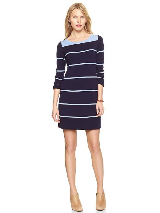 View large product image 1 of 1. Colorblock striped dress