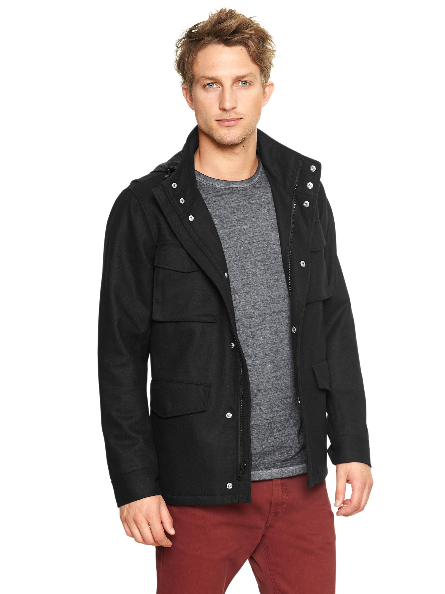 Wool fatigue jacket