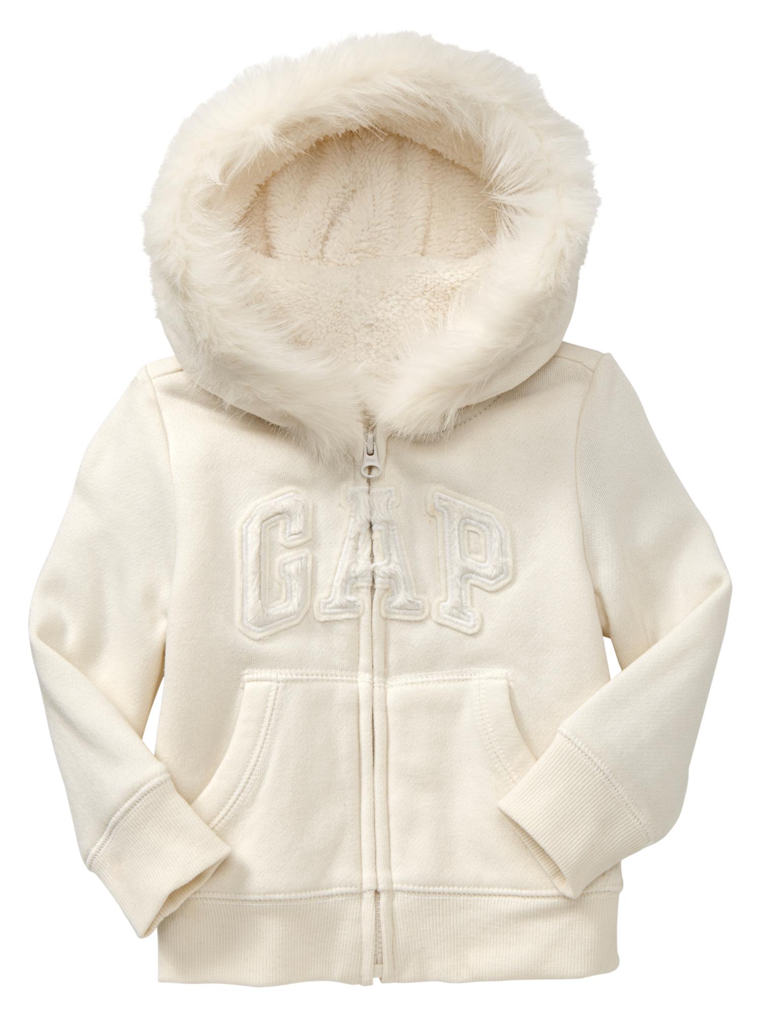 Gap fur online hoodie