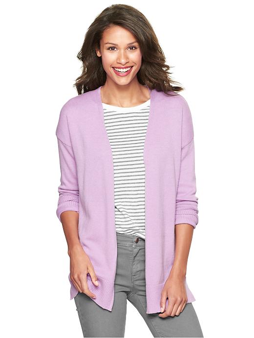 View large product image 1 of 1. Eversoft open-front cardigan