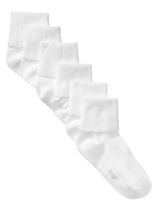 Image number 2 showing, Scalloped socks (6-pack)