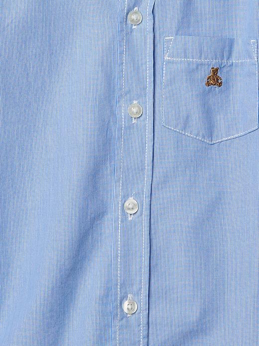 View large product image 2 of 2. Woven-stripe shirt