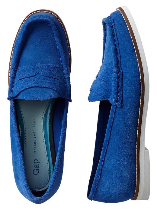 View large product image 1 of 1. Suede loafers