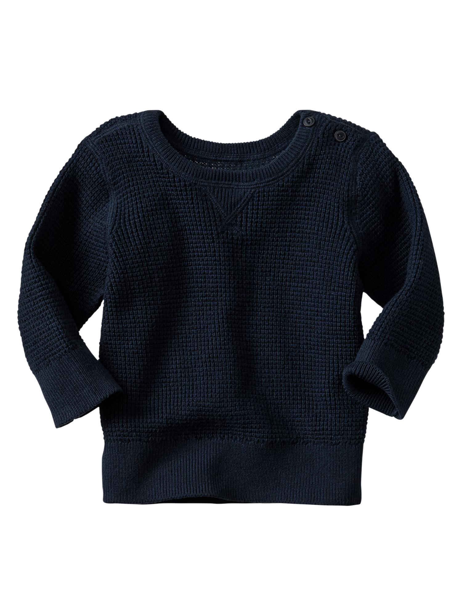 Gap waffle hot sale knit sweater