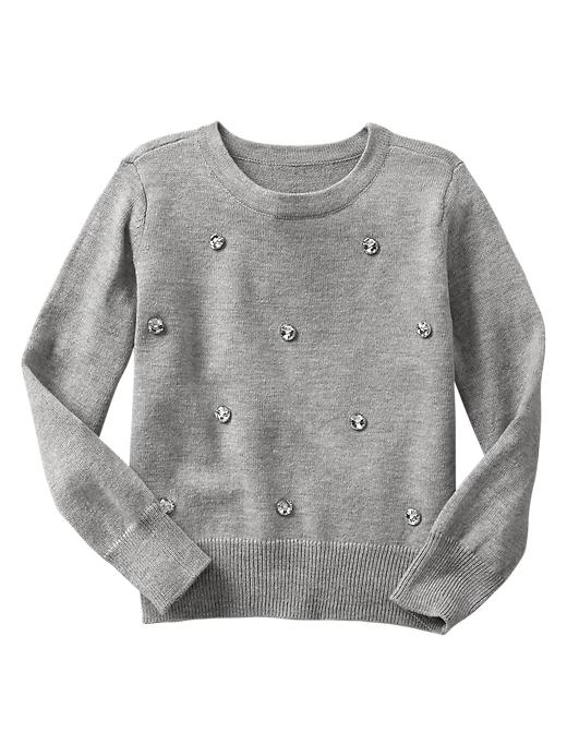 View large product image 1 of 1. Jewel embellished sweater