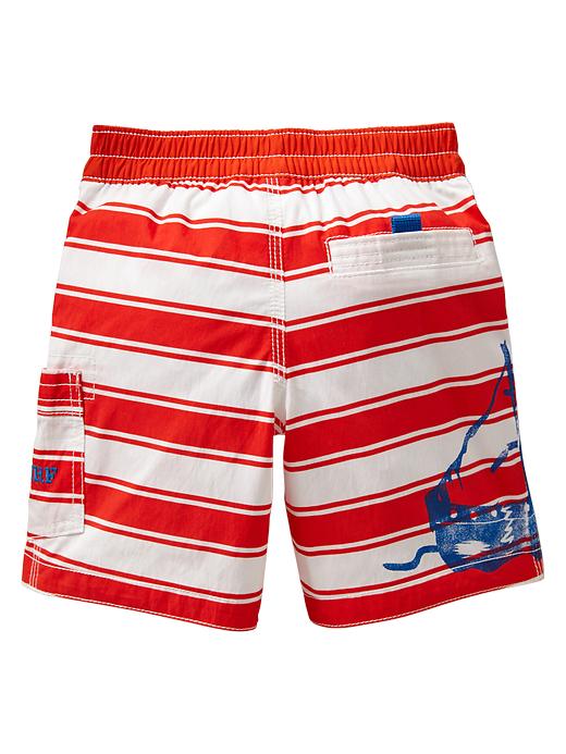 Image number 2 showing, Stripe swim trunks