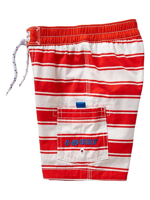 Image number 4 showing, Stripe swim trunks