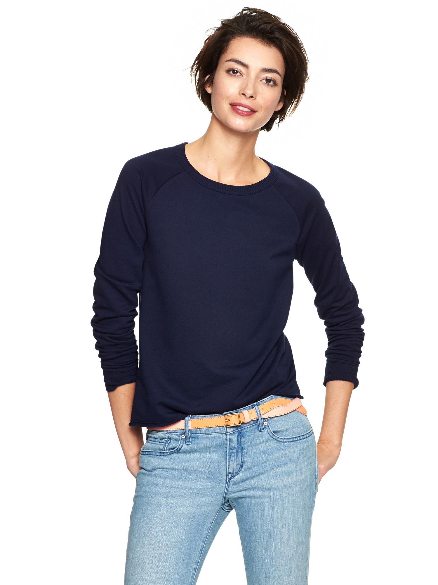 Raw-hem sweatshirt | Gap