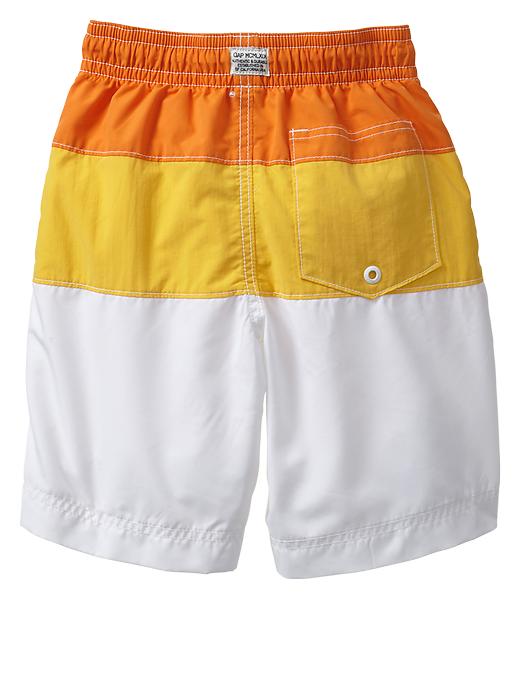 Image number 2 showing, Colorblock swim trunks