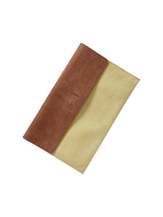 Image number 3 showing, Colorblock leather envelope clutch