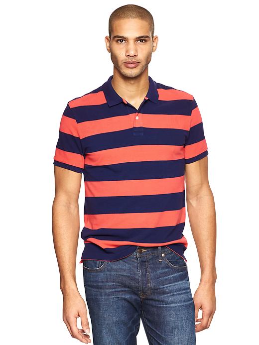 View large product image 1 of 1. Classic rugby pique polo