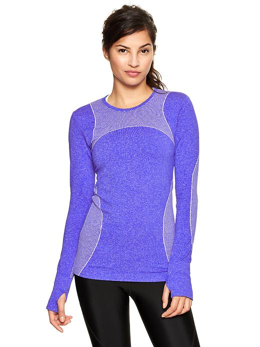 View large product image 1 of 1. GapFit Motion graphic long-sleeve T