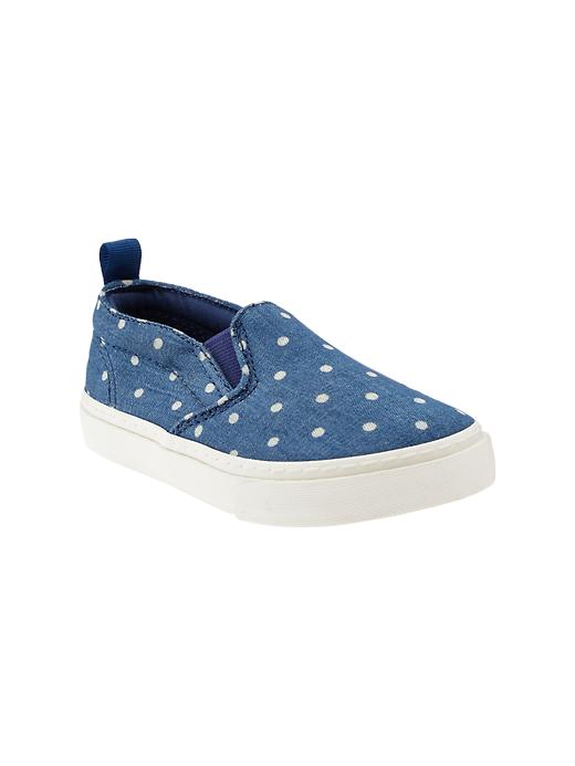 View large product image 1 of 1. Printed slip-on sneakers