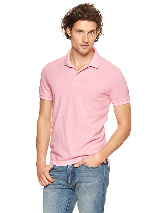 View large product image 1 of 1. Modern pique polo