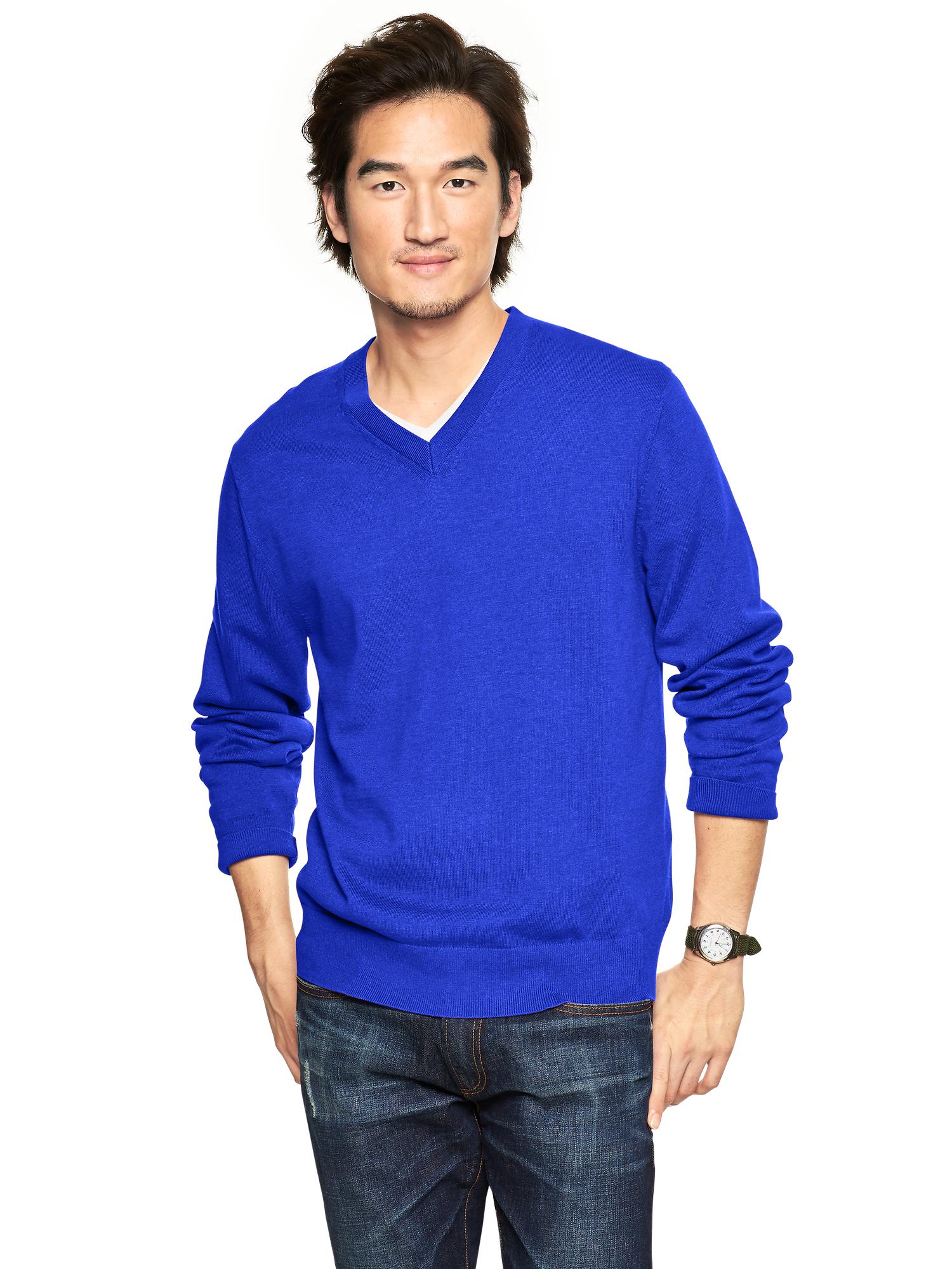 Cotton V-neck sweater | Gap