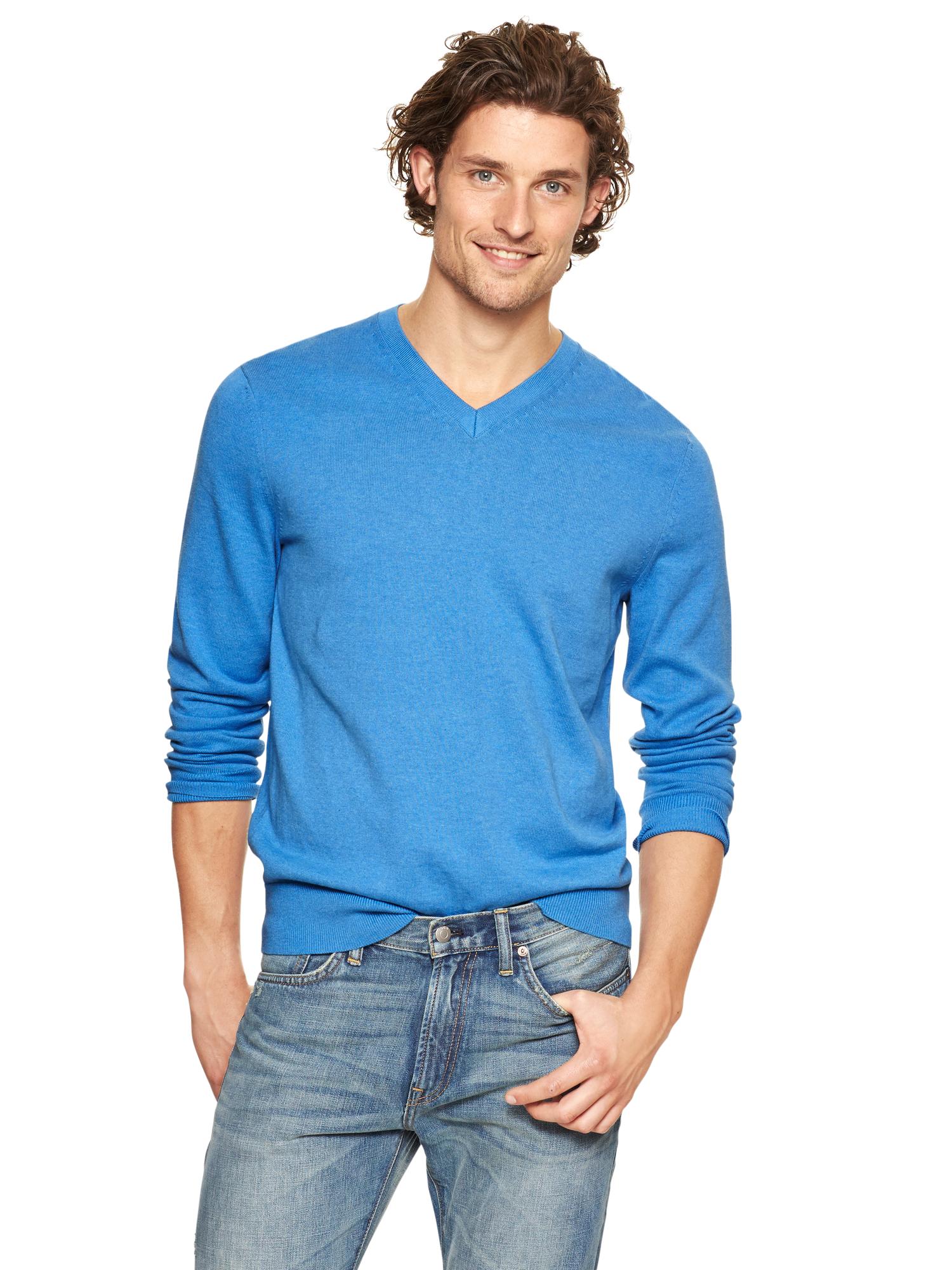 Cotton V-neck sweater | Gap