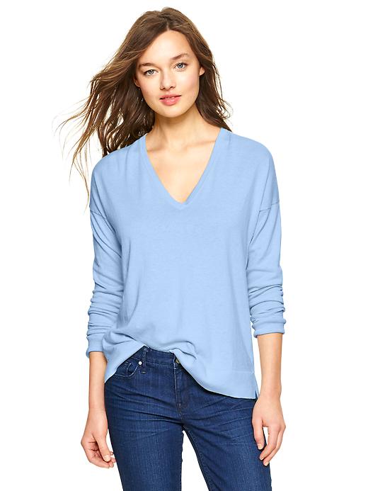 View large product image 1 of 1. Luxlight V-neck sweater