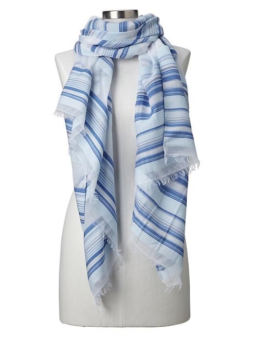 View large product image 1 of 1. Variegated-stripe scarf