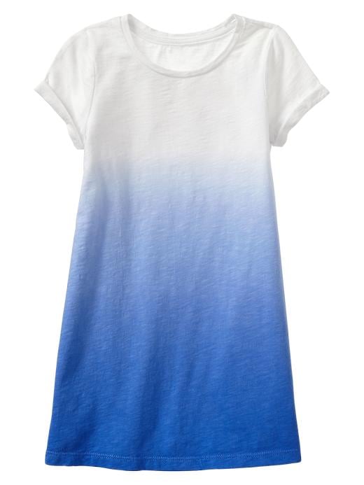 View large product image 1 of 1. Dip-dye slub T-shirt dress