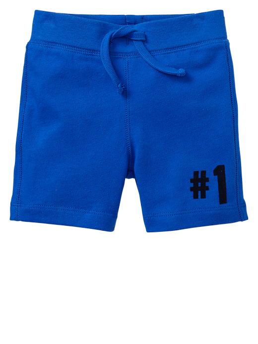 View large product image 1 of 1. Varsity knit shorts