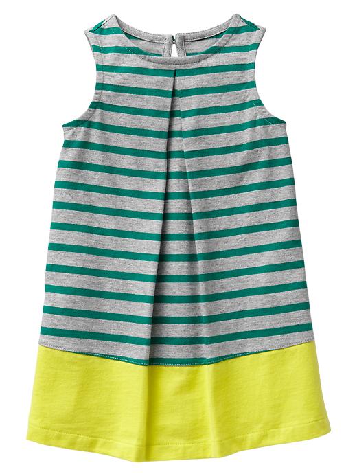View large product image 1 of 1. Stripe colorblock dress