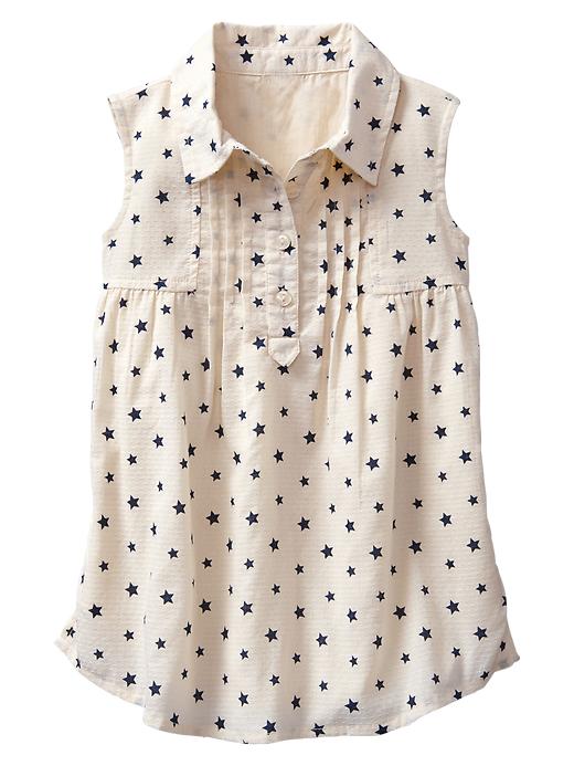 Image number 1 showing, Starry pintuck shirtdress
