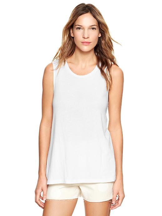 View large product image 1 of 1. A-line muscle tank