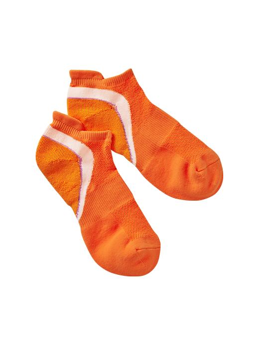 View large product image 1 of 1. Neon colorblock sport socks