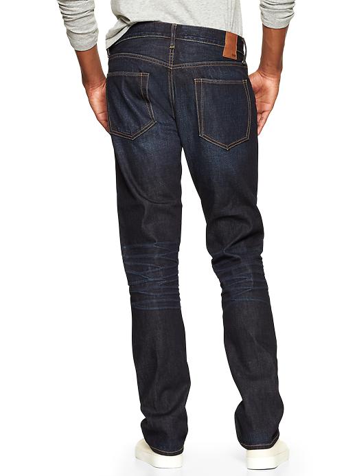 Image number 2 showing, 1969 standard taper fit jeans (dark resin wash)