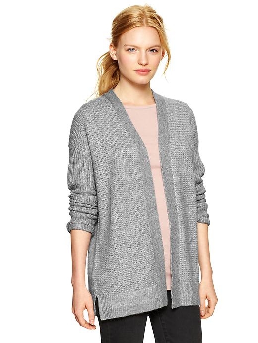 View large product image 1 of 1. Cozy open-front cardigan