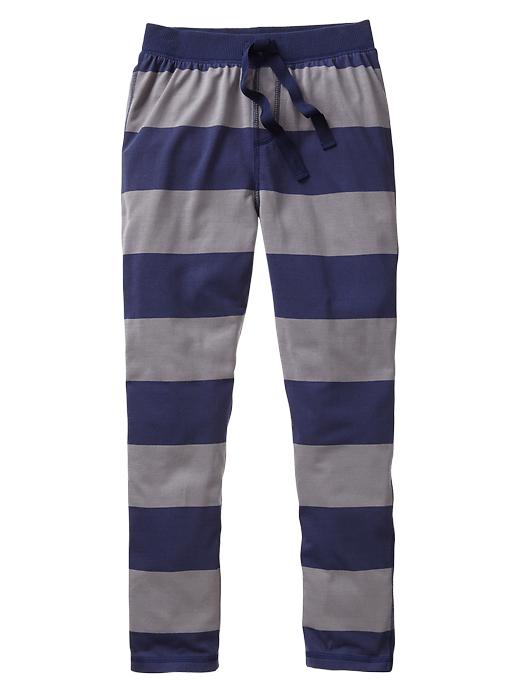 View large product image 1 of 1. Rugby stripe PJ pants