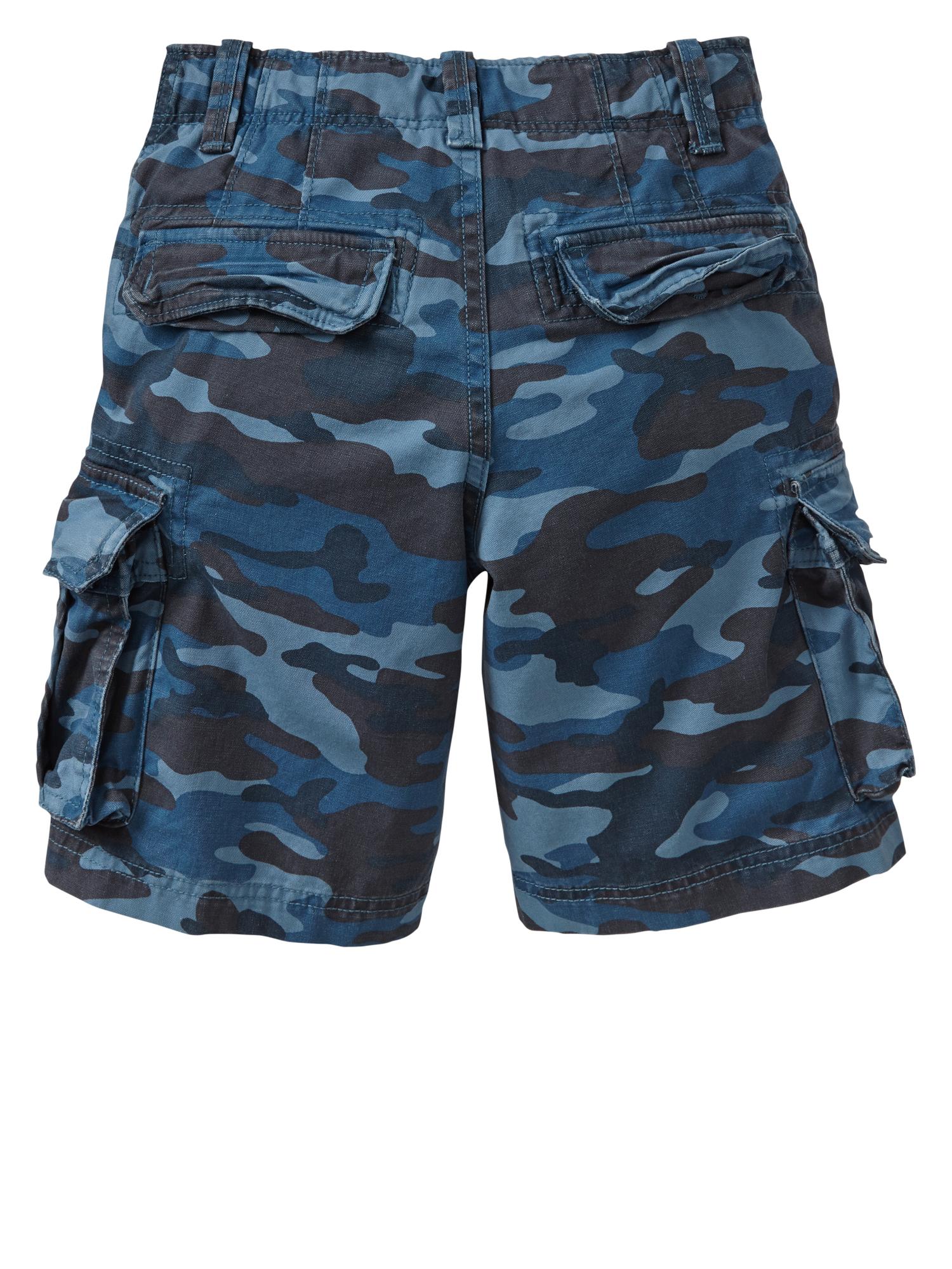 Camo cargo shorts