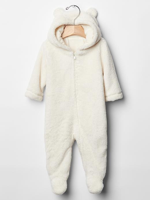 Image number 1 showing, Sherpa bear footed one-piece