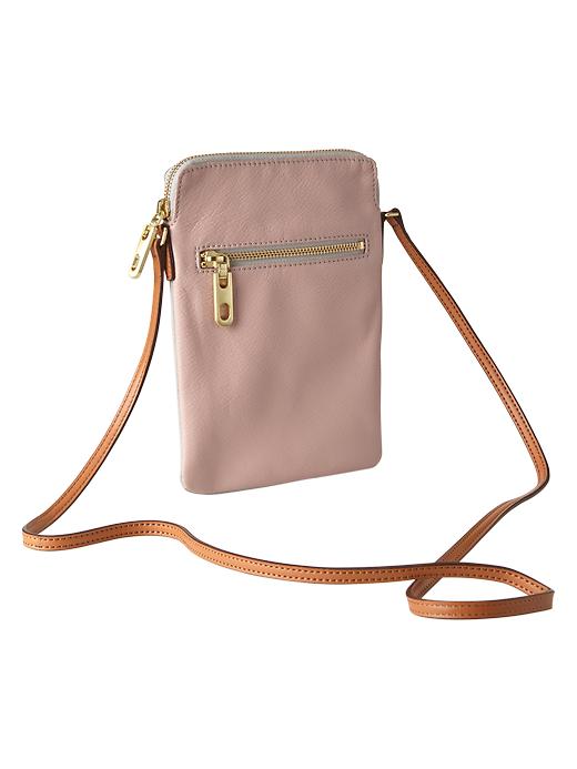 Image number 6 showing, Leather crossbody bag