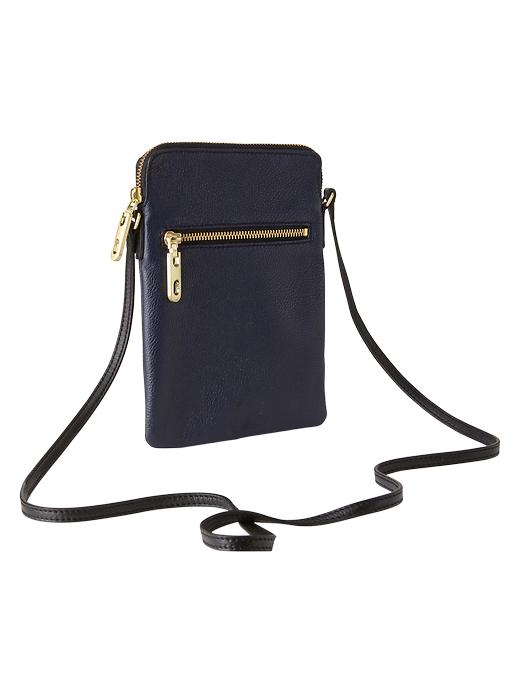 Image number 3 showing, Leather crossbody bag