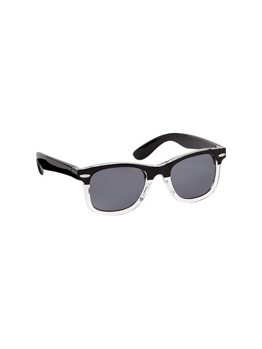 View large product image 1 of 1. Colorblock retro sunglasses
