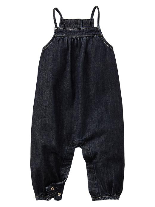 View large product image 1 of 1. Denim one-piece