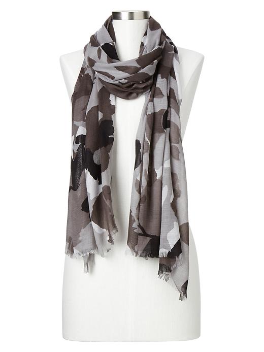 View large product image 1 of 1. Floral camo scarf