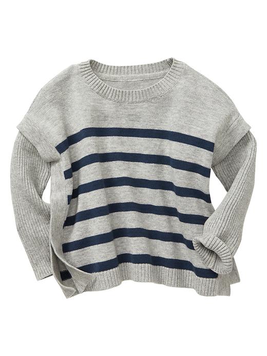 View large product image 1 of 1. Stripe boxy sweater