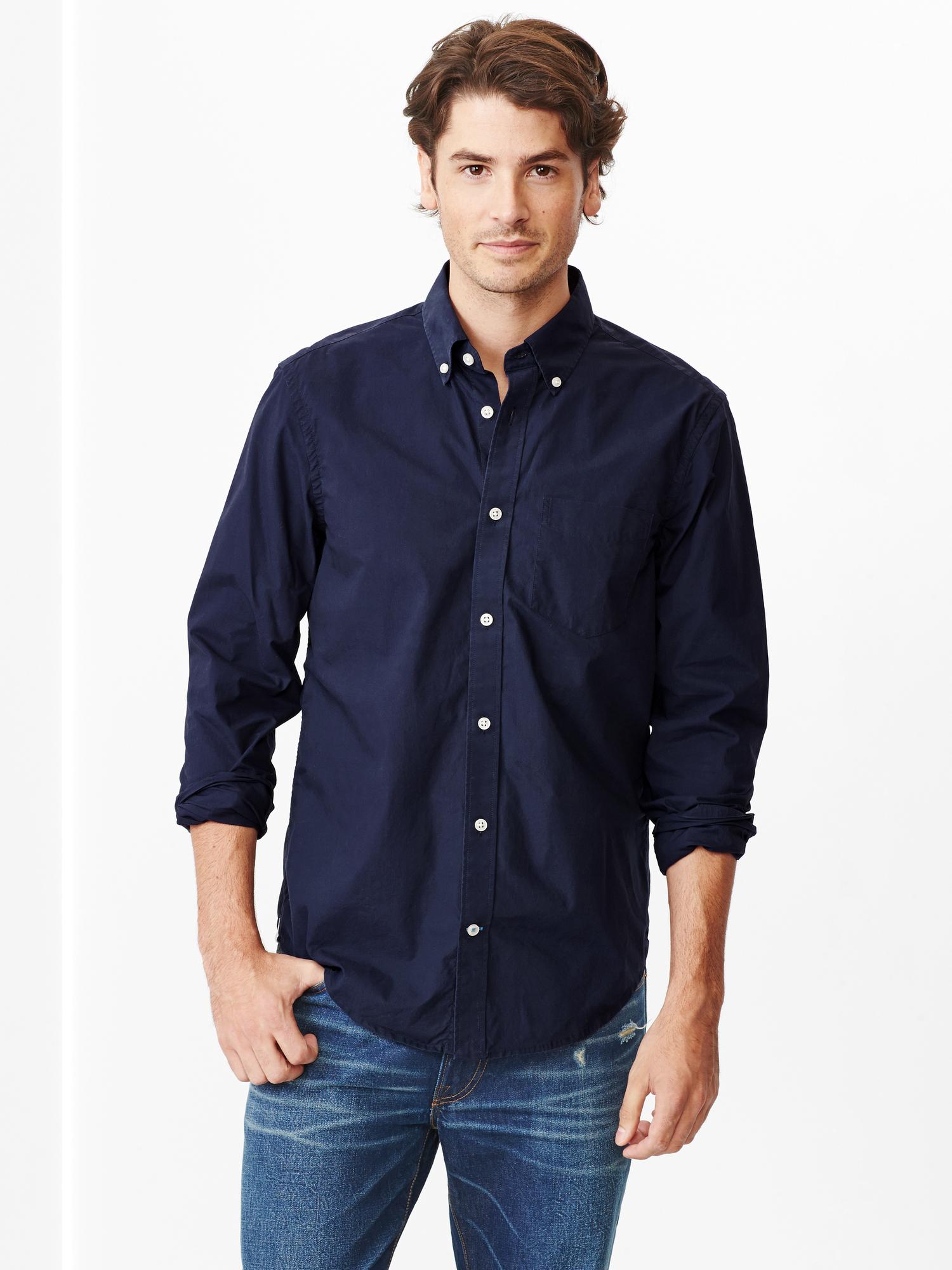 Clean solid shirt | Gap