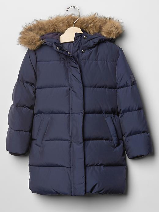 Image number 1 showing, Warmest down long puffer jacket